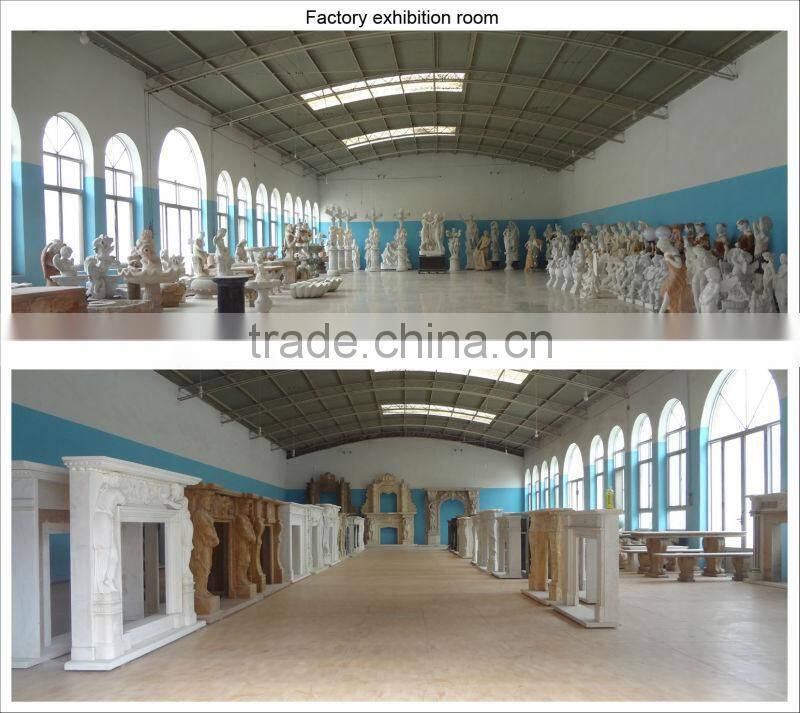 White Marble Tombstone With Girl Statue Design