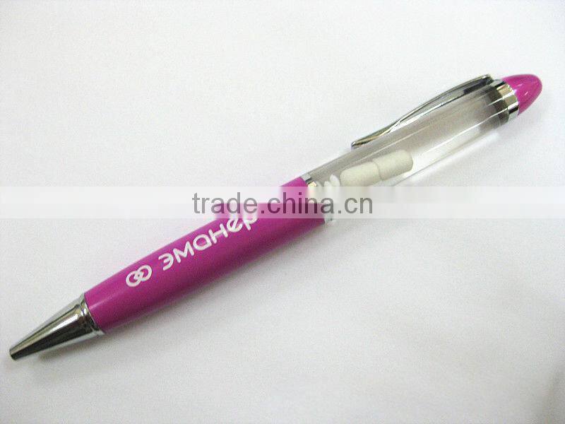 Metal aluminum floating liquid pen