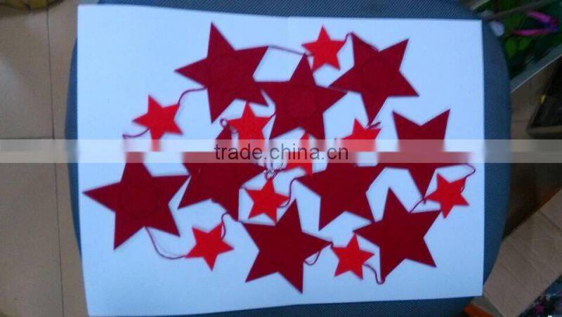 Birthday Party Wedding Star Shaped felt Garland