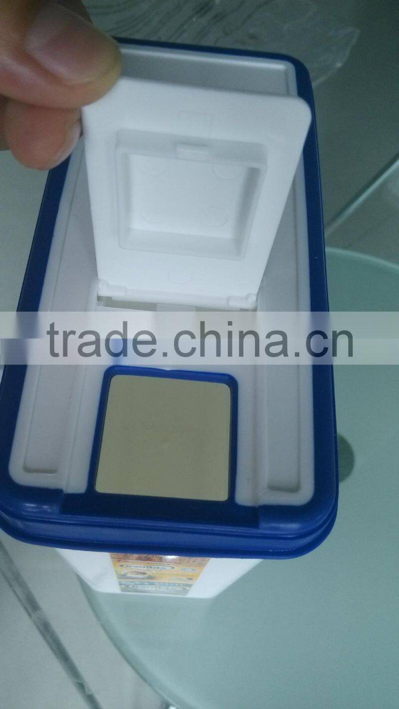 BPA free PP/TPR overmolding milk powder can pot jar