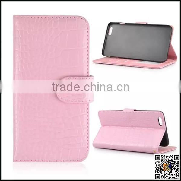 For iPhone 6 Leather Wallet Case, crocodile pattern Case for iPhone 6 Plus