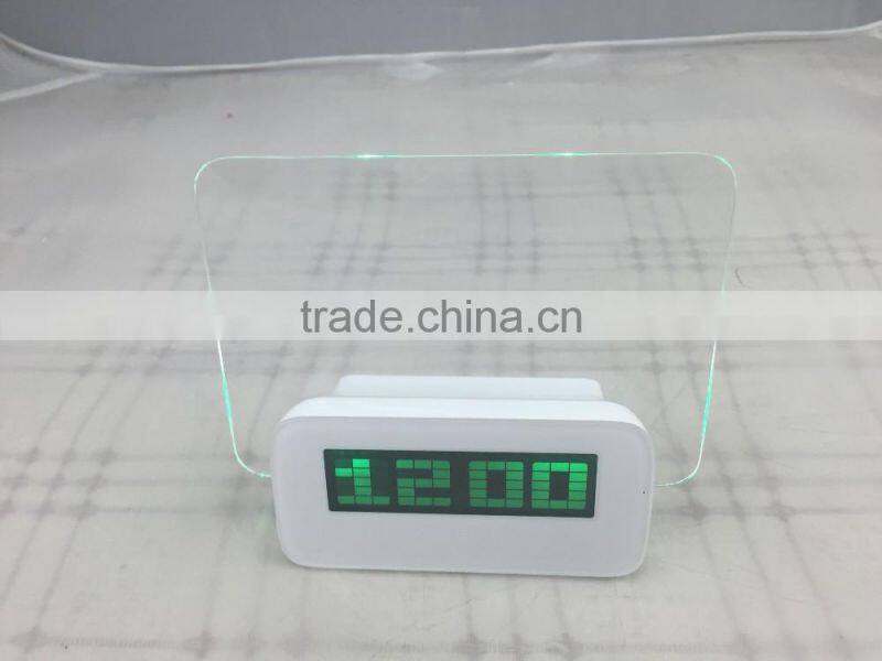 table desk LED Light night alarm clock with memo board/led message board alarm clock