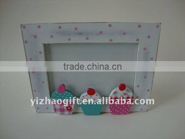 delicate wonderful wooden fruit photo frame