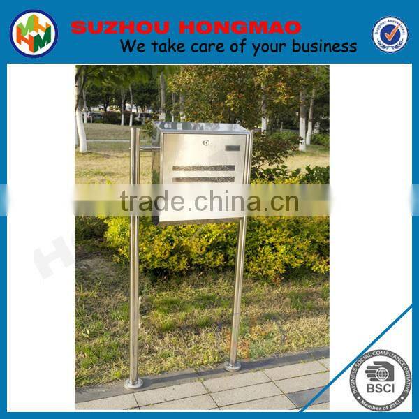 Large Capacity outdoor mailbox steel letter box with newspaper holder