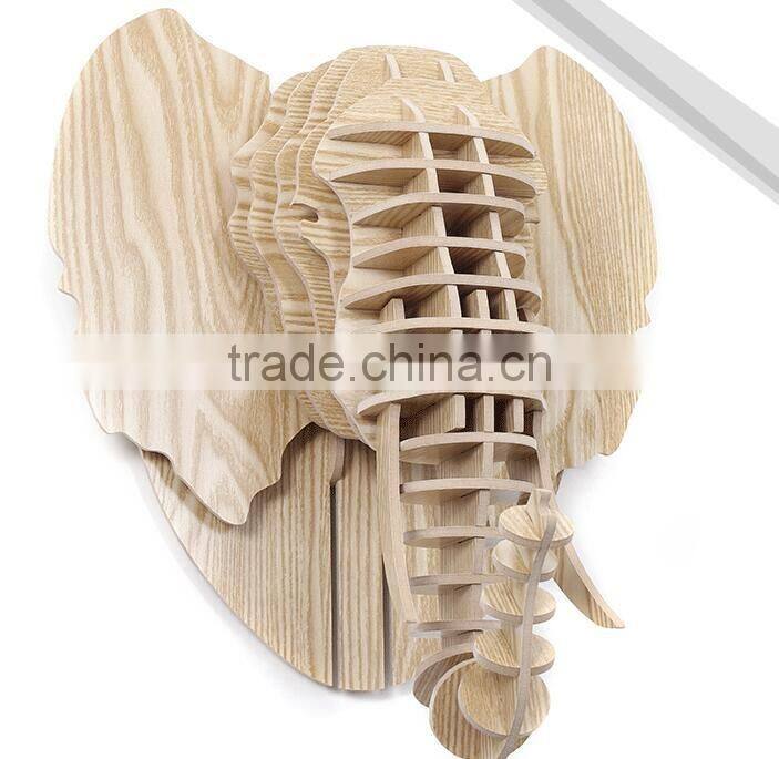 Wall animal head hanging sculpture, Mammoth head hanging