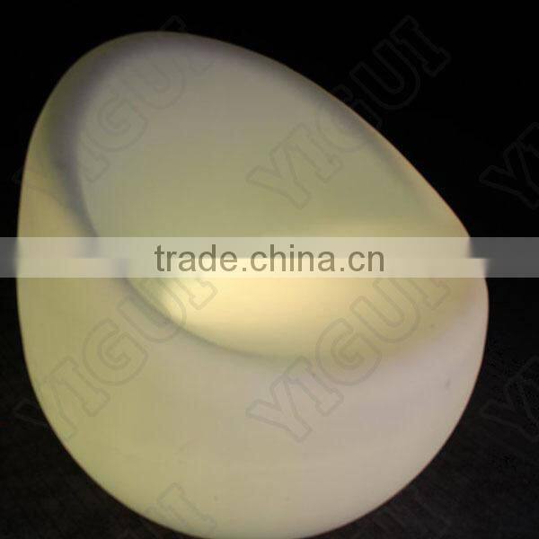 PE remote control battery operated LED apple Bar Chair