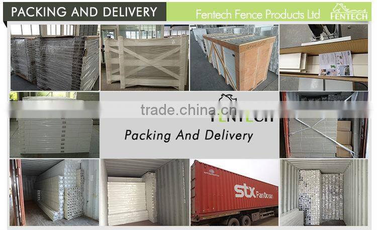 Fentech Widely Used Pvc/Vinyl/Plastic Temporary Fence