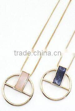 Wholesale 18k gold color meaningful crystal necklace jewellery pendant necklace