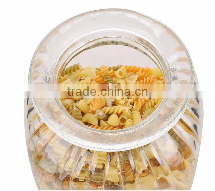 ZIBO square clear glass wholesale apothecary jars with glass lids
