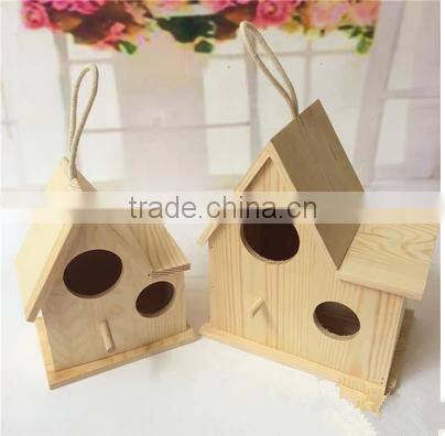 New unfinished wooden bird nest for sale