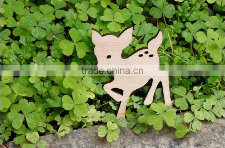 natural animal wooden fridge magnets for sale