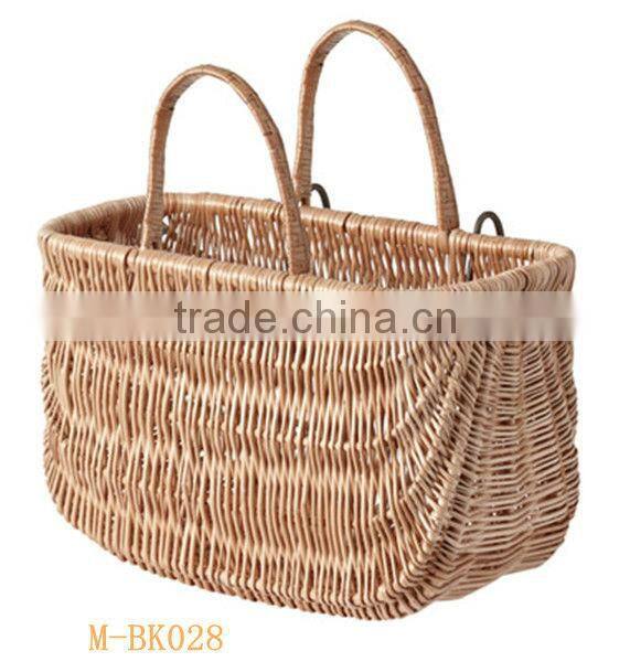 Chic Wicker bicycle basket with liner