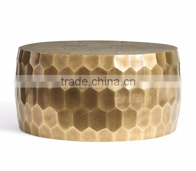 silver plated drum shape tables for sale