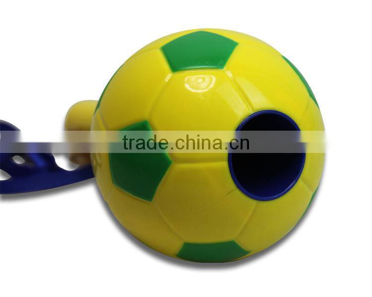 Football Plastic air Horn, Plastic Horn with Maracas, ball fans gear