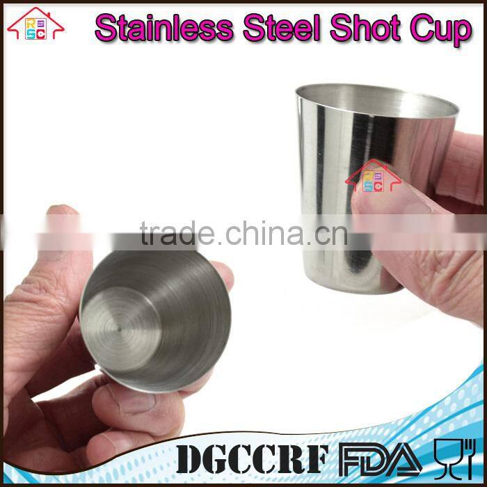 NBRSC 4 Pcs Mini Stainless Steel Cup Mug Drinking wine Beer Tea Coffee Tumbler Camping Travel
