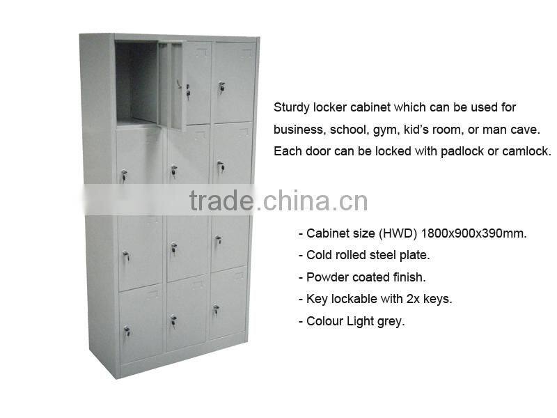 Metal office staff locker cabinet