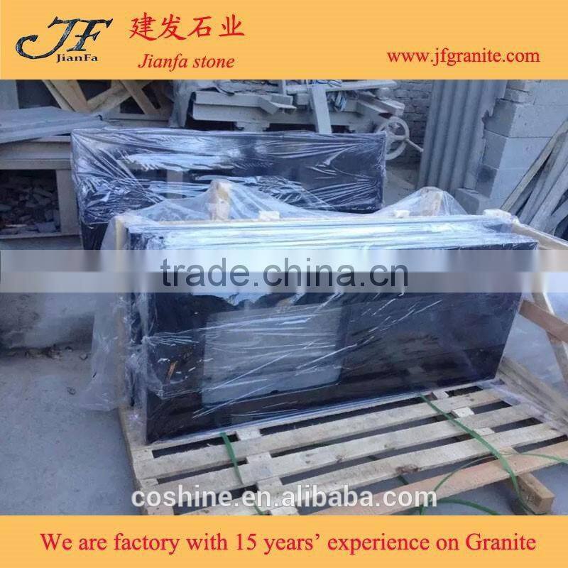 chinese granite g684 black basalt stone granite countertop slabs