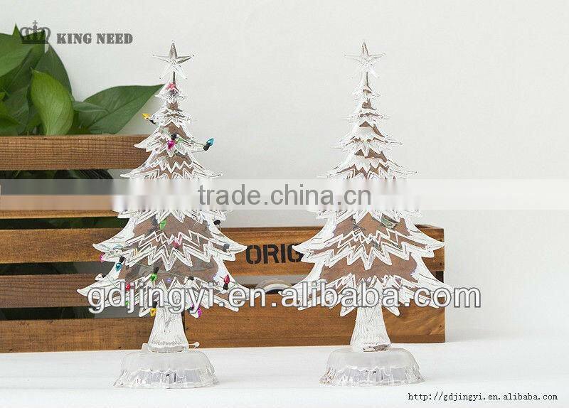 acrylic factory led wireless flat Christmas tree light indoor decorative