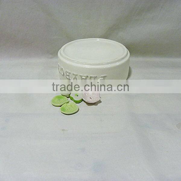 Wide Ceramic Dog Bowl