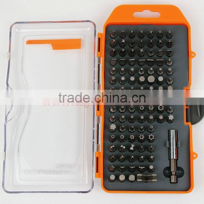 100pcs screwdrivers set Slotted And Phillips screw driver star torx computer bits set
