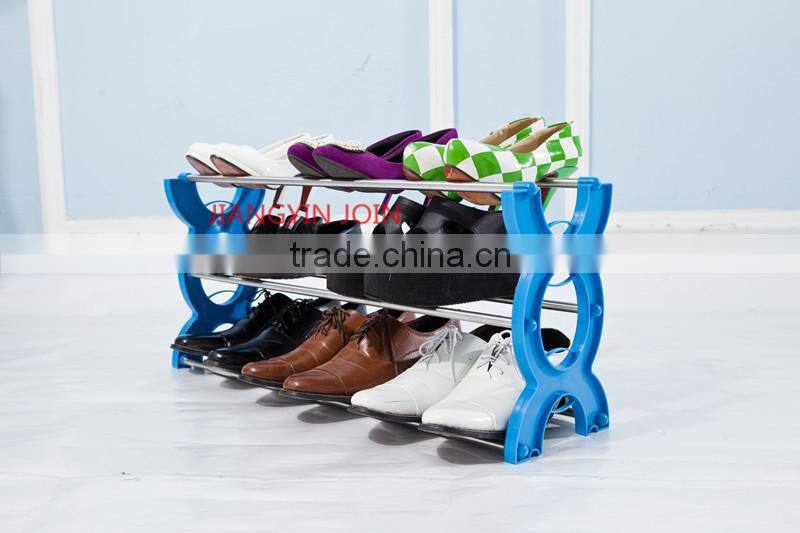 Foldable Metal shoe rack with stand /Cloth shoe rack