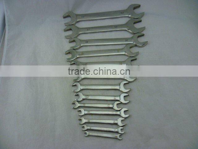 8*10~30*32mm Double Open End Wrench 13pcs D/E Open Spanner Open Jaw