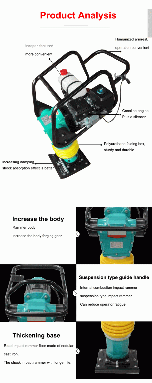 HCR90 hand held tamping machine pneumatic sand rammer
