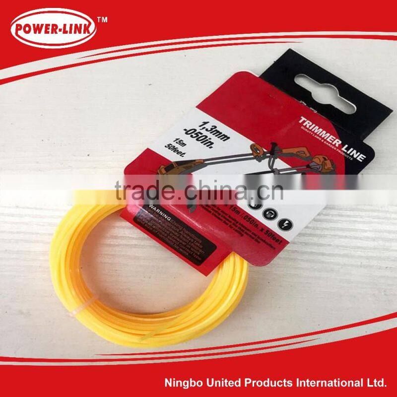 Garden Trimmer line 1.3m,Nylon grass trimmer line