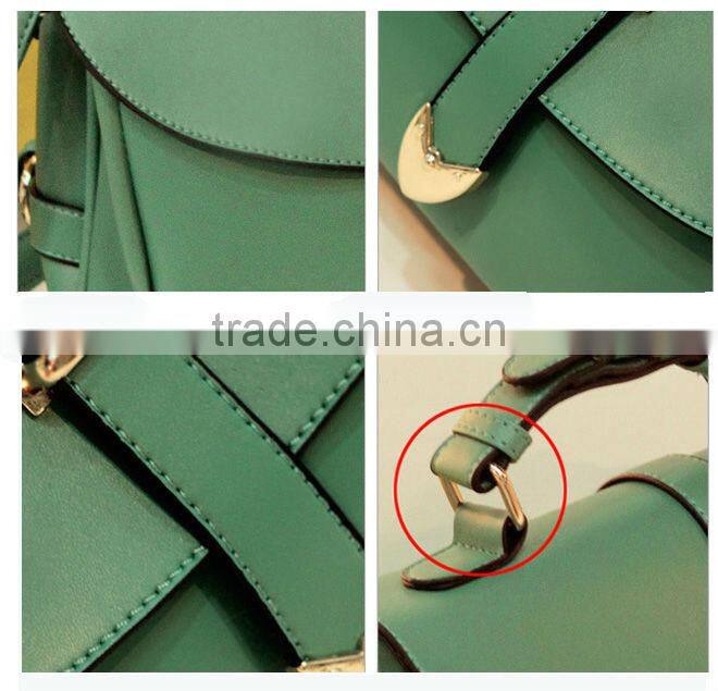 New Design Handle Leather Messenger Bag