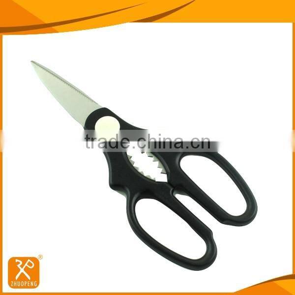 Multi function and can opener stainless steel kitchen scissors