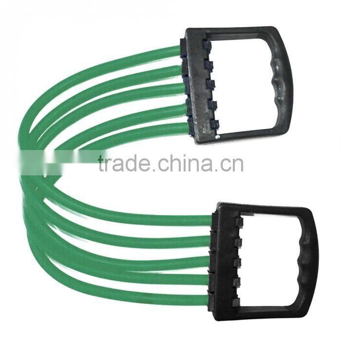 Portable Indoor sports Supply Chest Expander Puller Exercise Fitness Resistance Cable Band Tube Yoga 5 Latex Resistance Bands