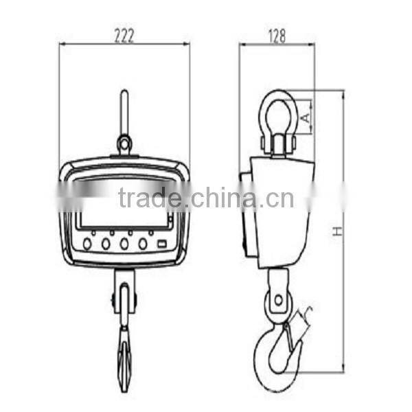 Capacity 0.3T-15T Digital Hoist Scale With High Quality
