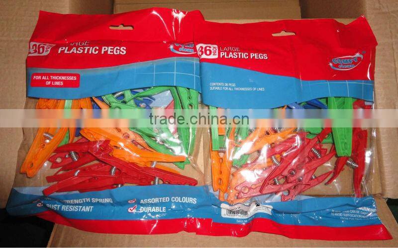2014 new designed multicolored plastic cloth with springer large pegs,Direct factory/Manufactory supply/industrial