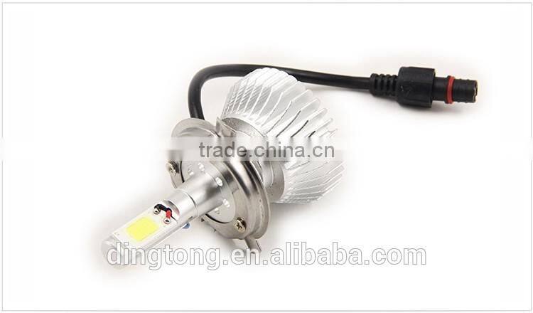 10-30V 40W High Low beam car h4 led headlight bulbs with heat dissipation base