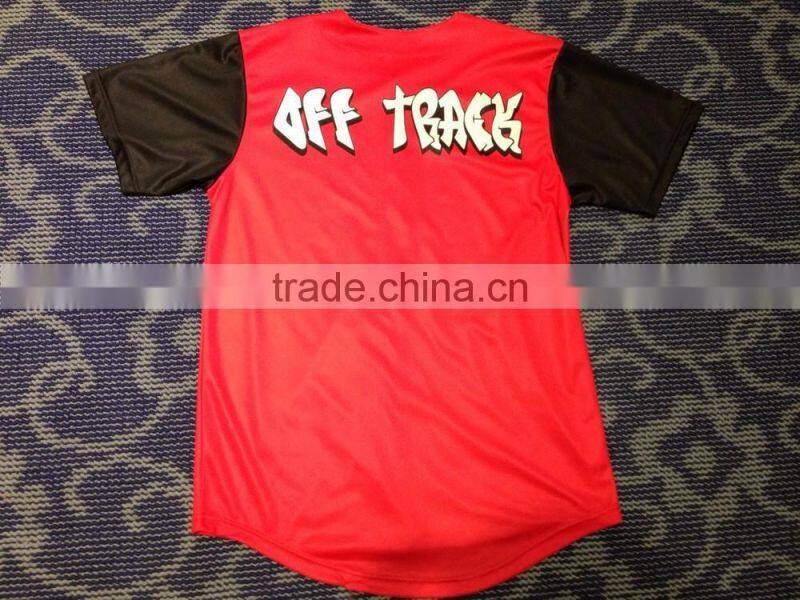 Hongen apparel Wholesale DIY Cheap Black No MOQ custom Blank Baseball jersey