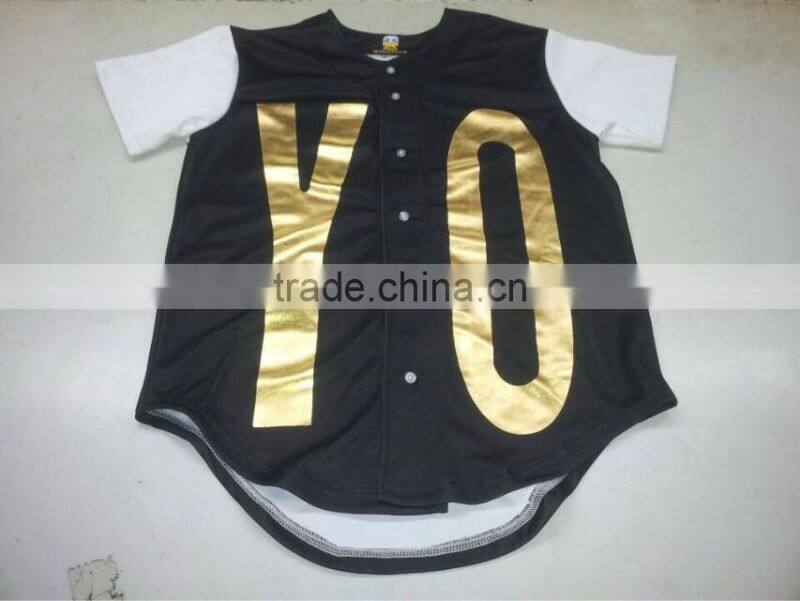 100% polyester baseball/softball jersey/ free design with your own logo/full subliamted/100% polyester