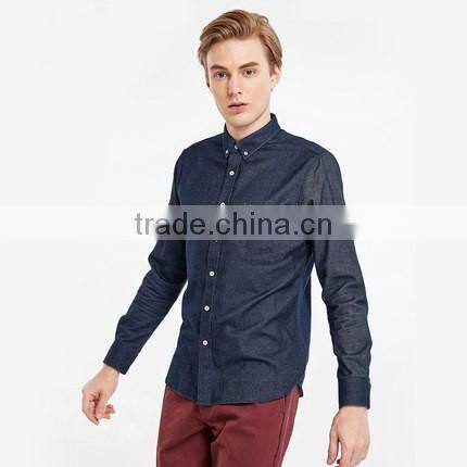 Comfortable blank slime fit shirt oxford shirts long sleeve dress shirts casual men shirts