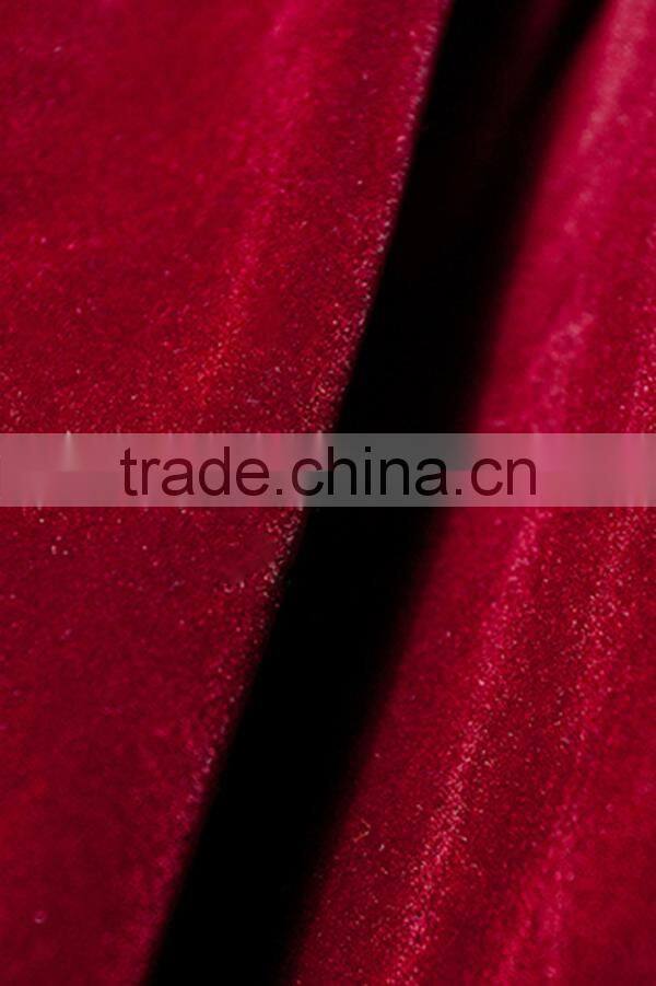 OEM Service High Quality Pleated Red Velvet Skirt