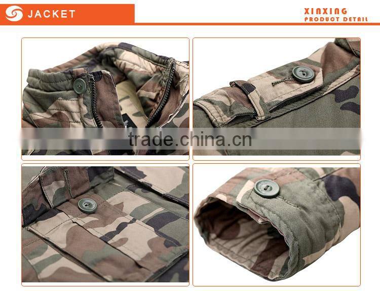 Hot sale pure cotton heavy washed men woodland jacket