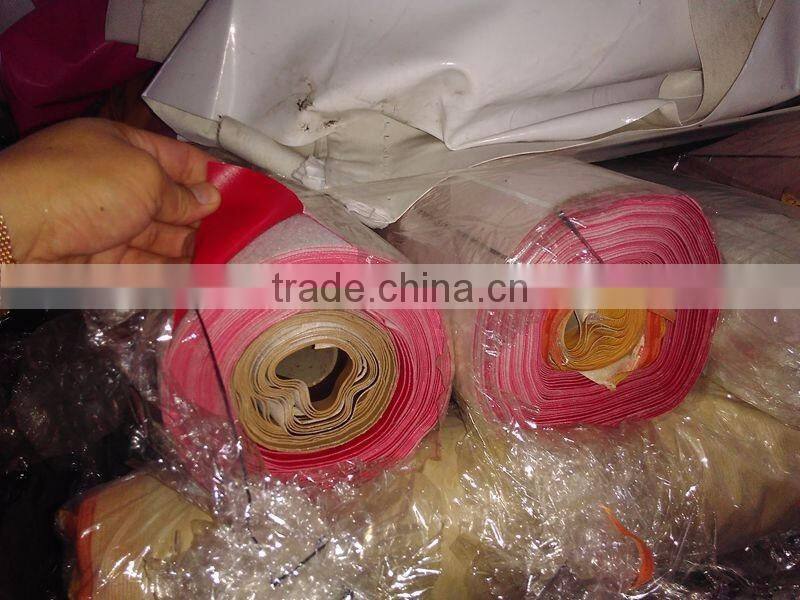 B Grade Pvc Artificial Leather Stocklot for Shoes and Bags