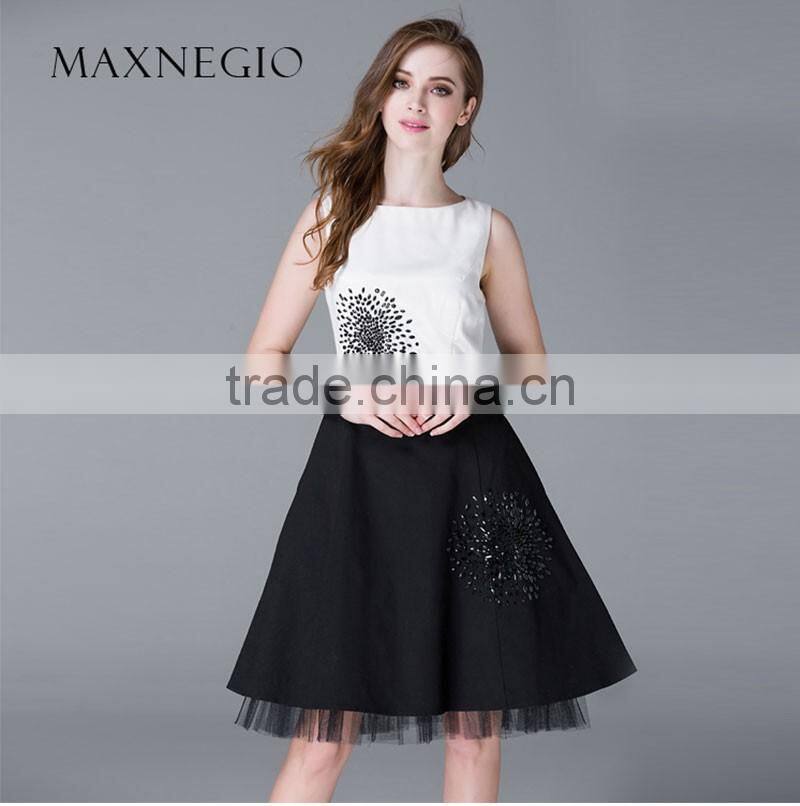 Maxnegio latest formal pattern high quality guangzhou bridesmaid petite dress