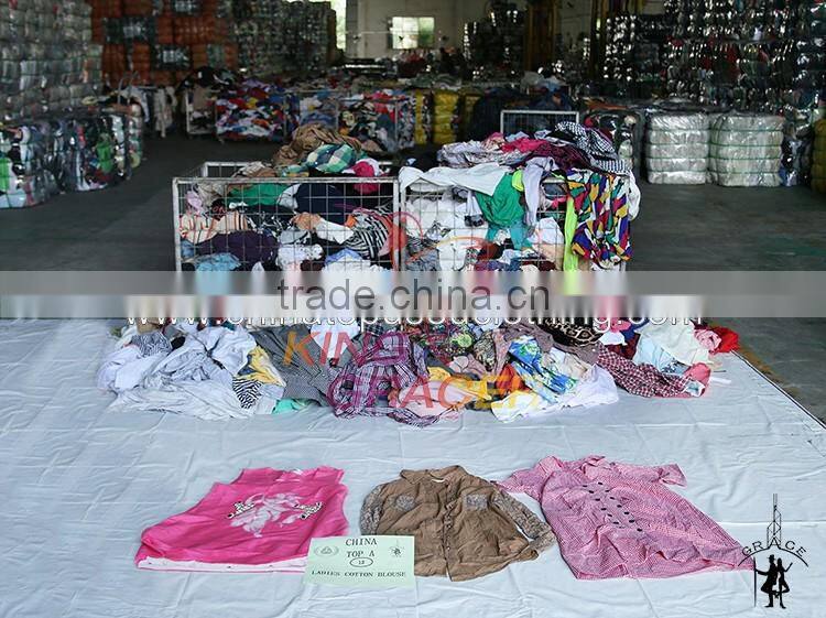Kinggrace Supplier hot sale In Malaysia Ladies Cotton Blouse Origin Clothing Used