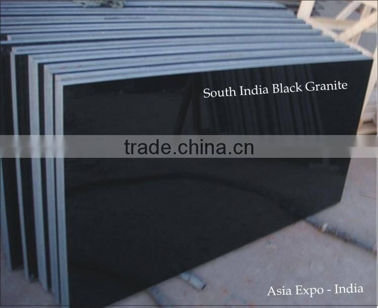 Absolute Black Granite Surface with polished