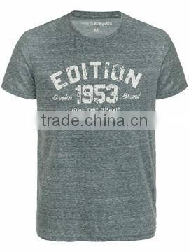 Customize print men's cotton short sleeve tshirt