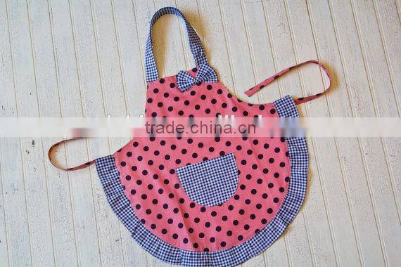 Wholesale Baby Clothing Polka Dot Pattern High Quality Cotton Baby Apron