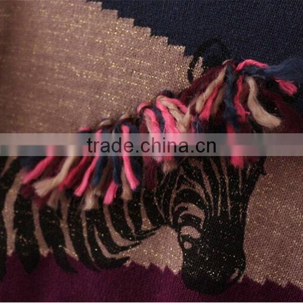 Polka Dot New Design Knitted Kids Pullover Sweater Front Short Back Long Girls Knitwear