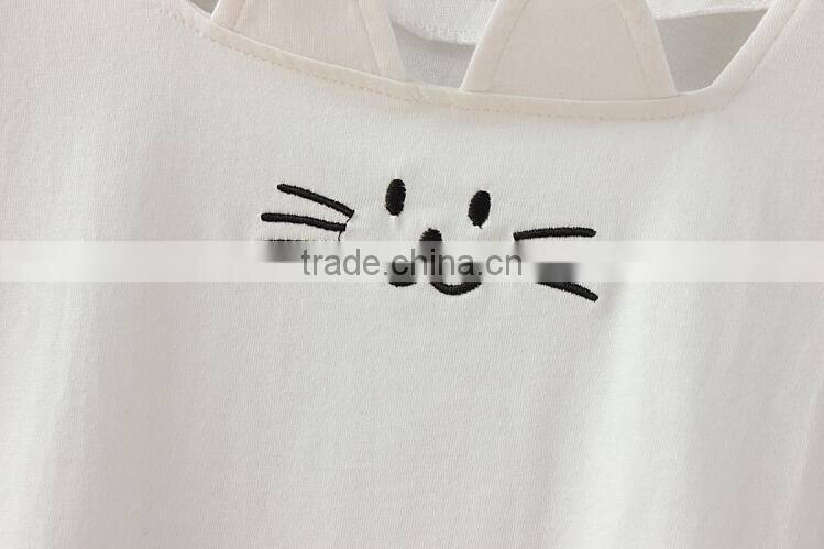 Female summer small pure and fresh and the short sleeve T-shirt loose thin sweet