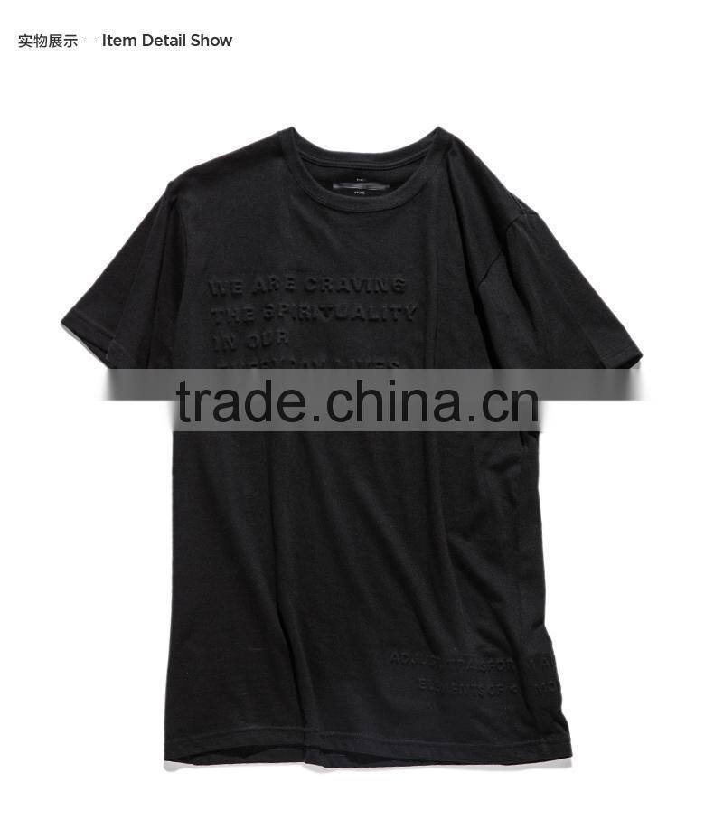 New Fashion Design Blank black slim fit tee custom men t shirt wholesale china
