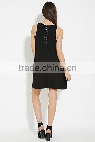 Cross with the a-line sleeveless dresses