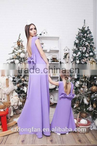 2017 Hot Selling Mother And Daughter Matching Dresses Baby Long Frocks Prom Dress Long Party Frock Designs
